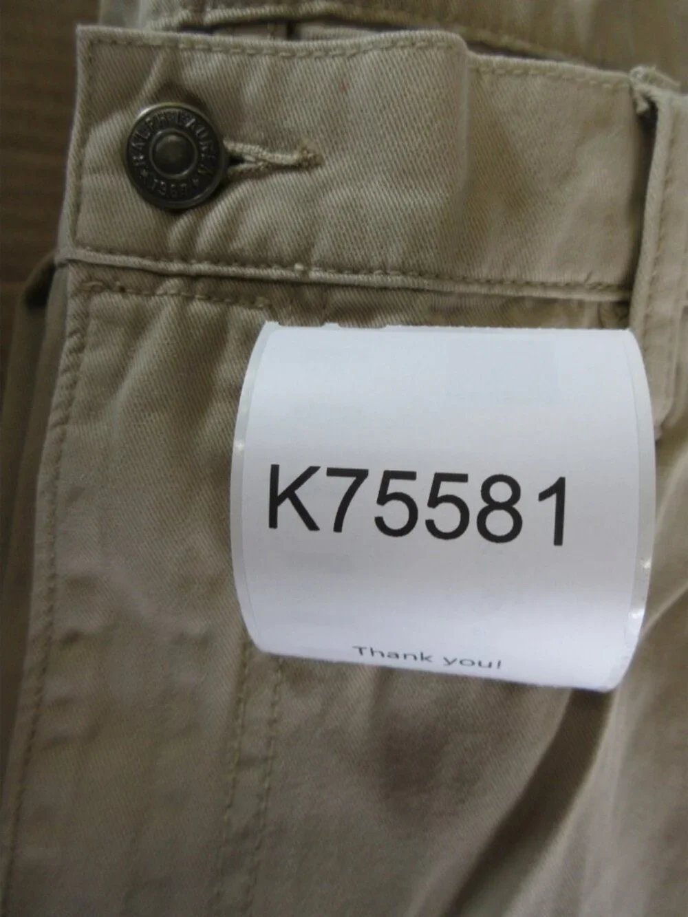 Polo Ralph Lauren Jeans 44x32 Big Khaki Straight Leg Denim Pants Pony